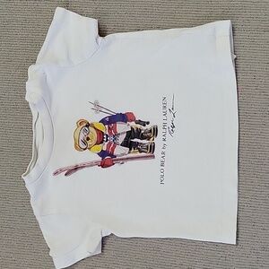 Ralph Lauren White Polo Bear Kids Shirt